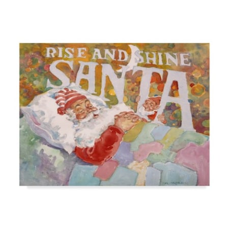 Hal Frenck 'Rise And Shine Santa' Canvas Art,18x24